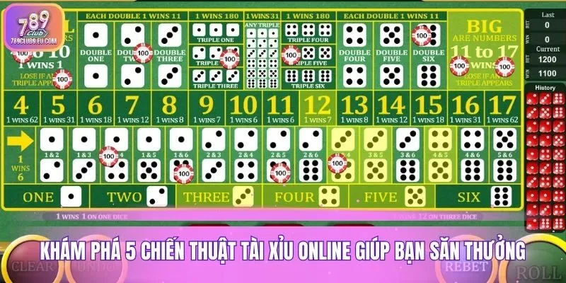 Khám phá 5 chiến thuật tài xỉu online giúp bạn săn thưởng