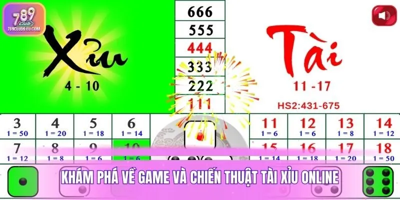 Khám phá về game và chiến thuật tài xỉu online